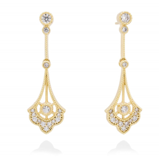 Pendientes CHARLOTTE plata dorada