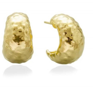 Pendientes Gloss XL plata dorada