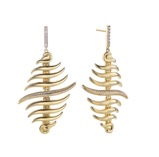 Pendientes de plata dorada Edición Limitada Heritage