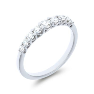 Anillo Oro blanco y Diamantes