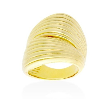 Anillo Dune Sea de plata dorada 