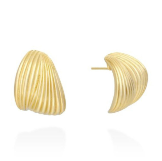 Pendientes Dune Sea de Plata dorada