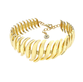 Pulsera Plata Dorada Ondas. Edición Limitada 